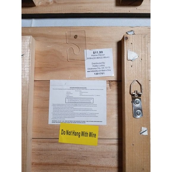 Hobby Lobby 9" x 9" Dinosaur Wood Artwork Set of 2 - Picture 6 of 7